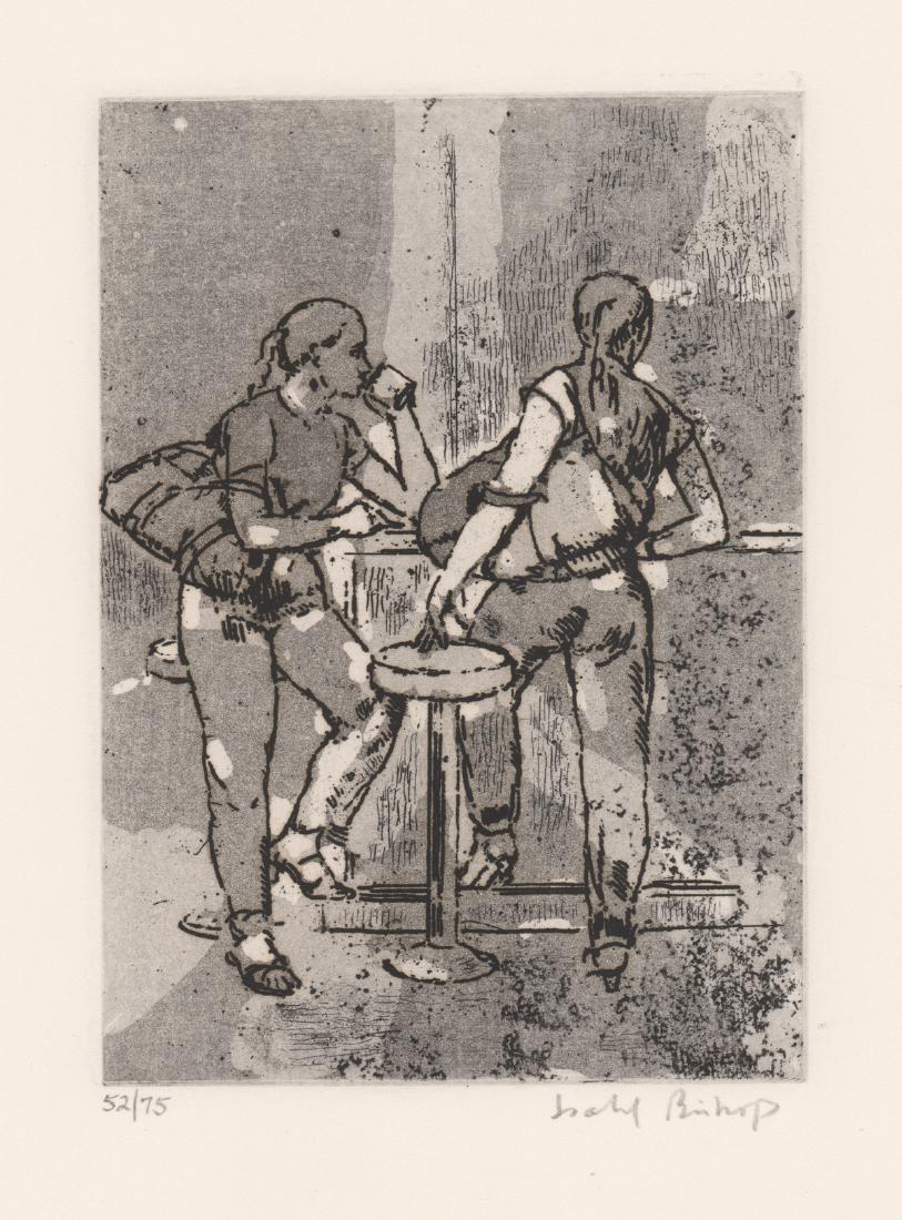 Isabel Bishop Etching (1 of 4)