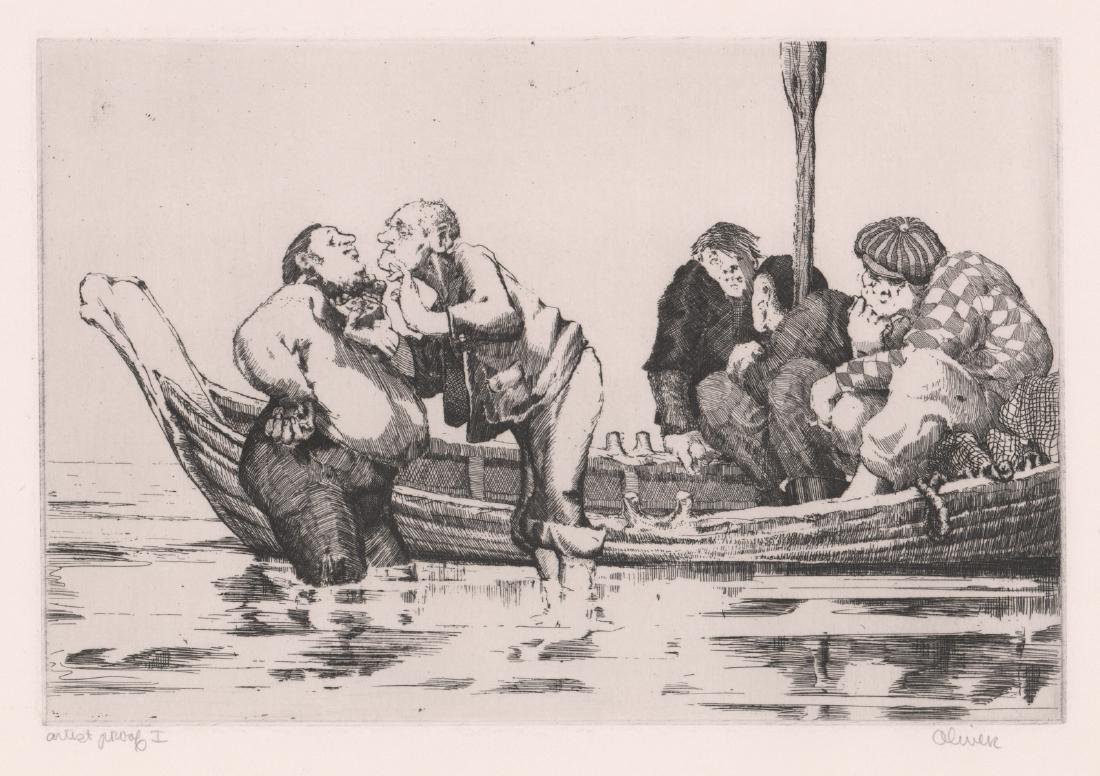 Oliver Pencil Signed Etching (1 of 5)