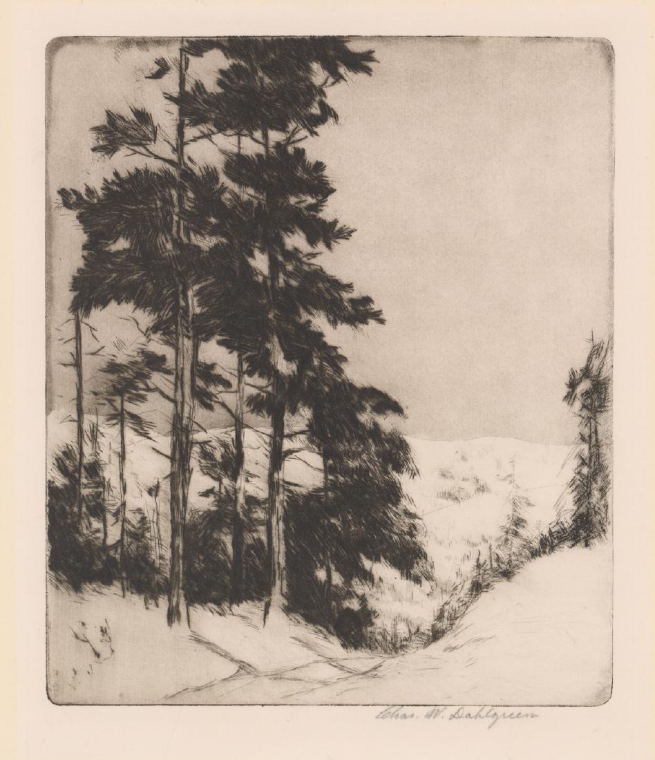 Charles Dahlgreen Pencil Signed Etching (1 of 4)