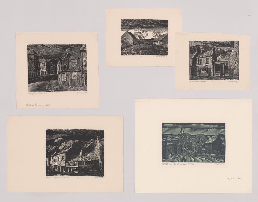 Five John De Pol Pencil Signed Prints (1 of 7)