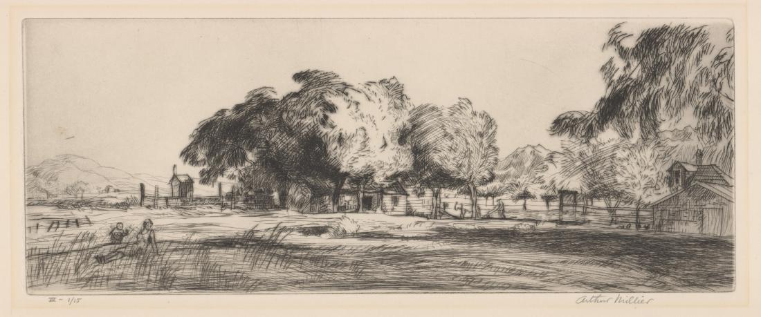 Arthur Millier Etching (1 of 5)