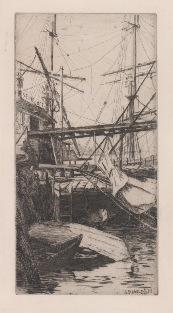 Gabrielle De Vaux (De Veaux) Clements Etching (1 of 4)