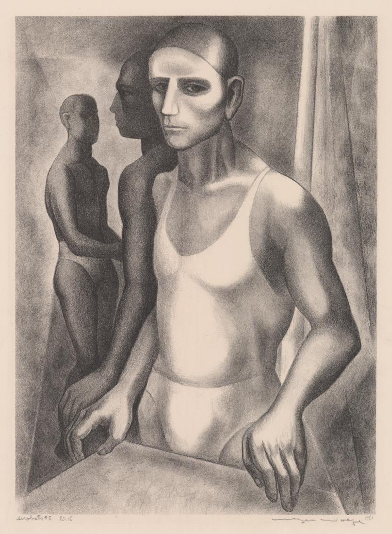 Signed Lithograph Acrobats #5 (1 of 5)