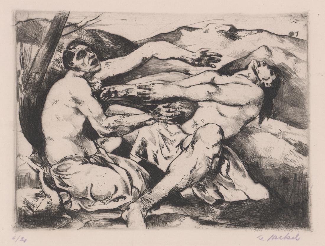 Willy Jaeckel Etching (1 of 5)