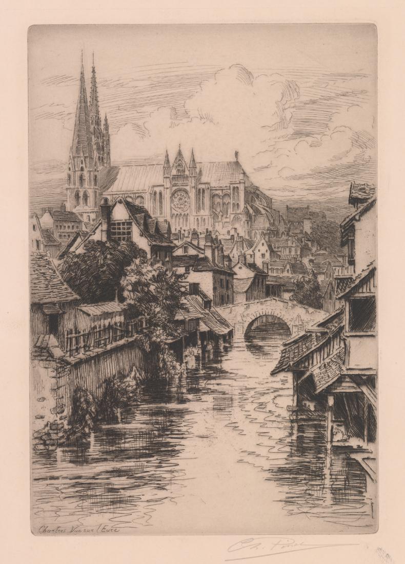 Charles Pinet Etching (1 of 4)