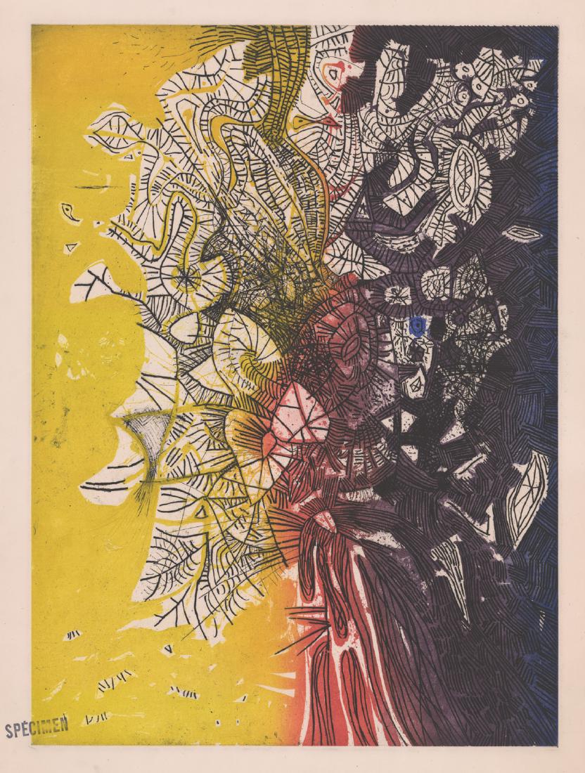 Mario Prassinos Etching (1 of 3)