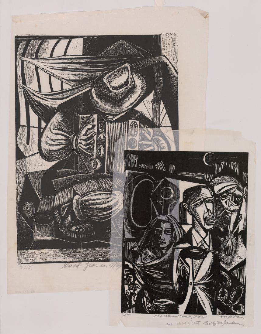 Billy Morrow Jackson Woodcut Prints (1 of 5)