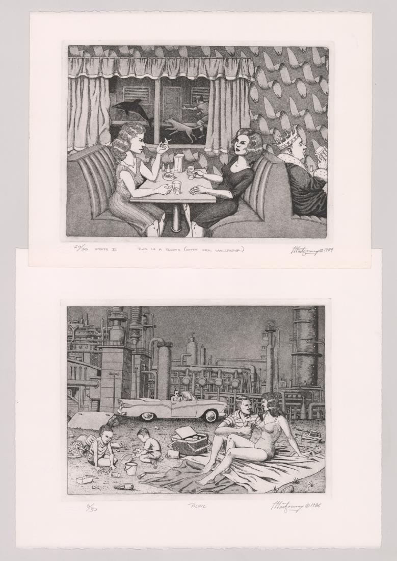 Two William B Montgomery Original Etchings (1 of 5)