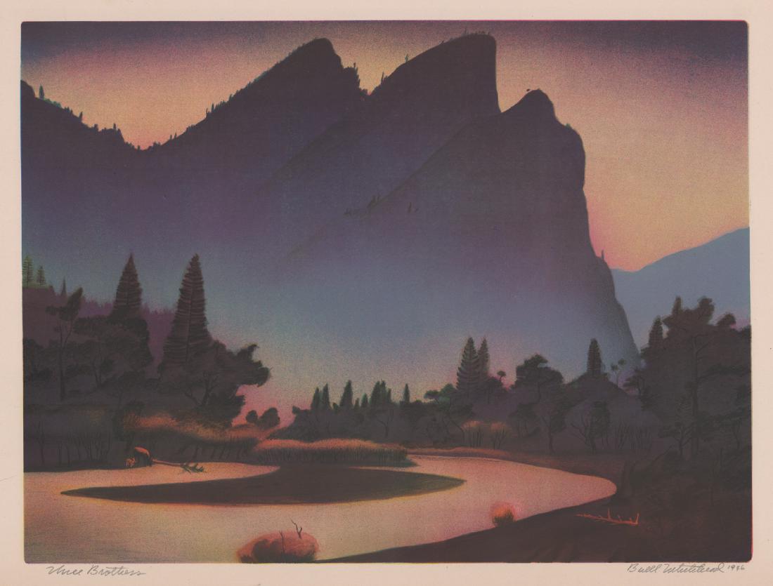 Buell Whitehead Original Color Lithograph (1 of 5)