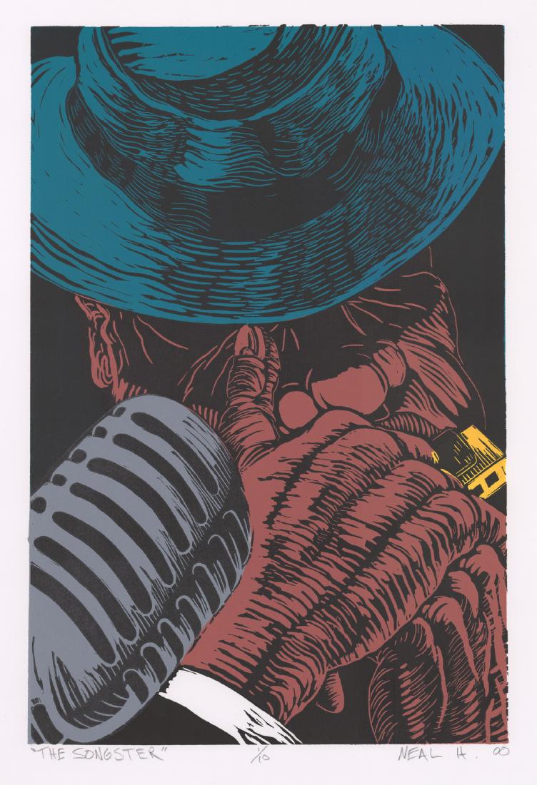 The Songster Lithograph by Neal Harrington (1 of 6)