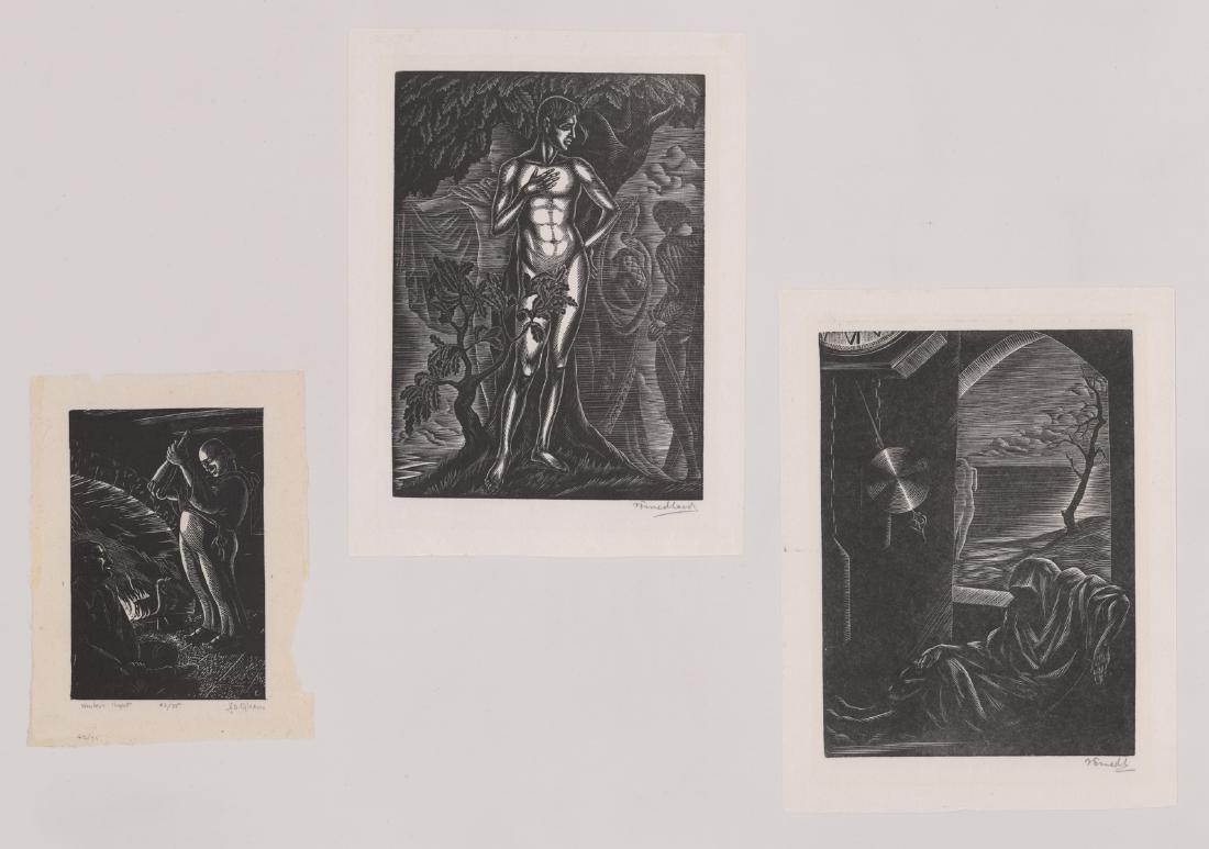 Group of Three Wood Engravings by Various Artists (1 of 4)