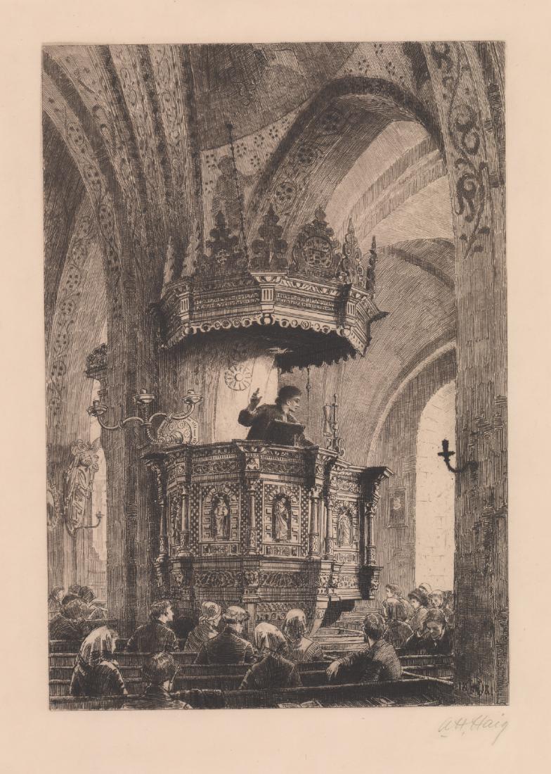 Axel Herman Haig Signed Etching (1 of 4)