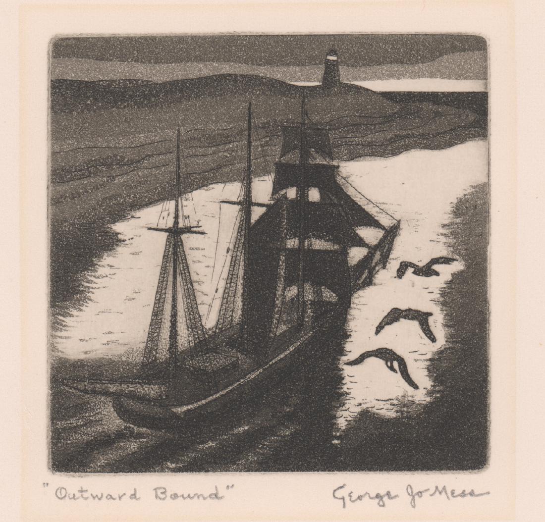 George Joseph Mess Signed Etching (1 of 5)