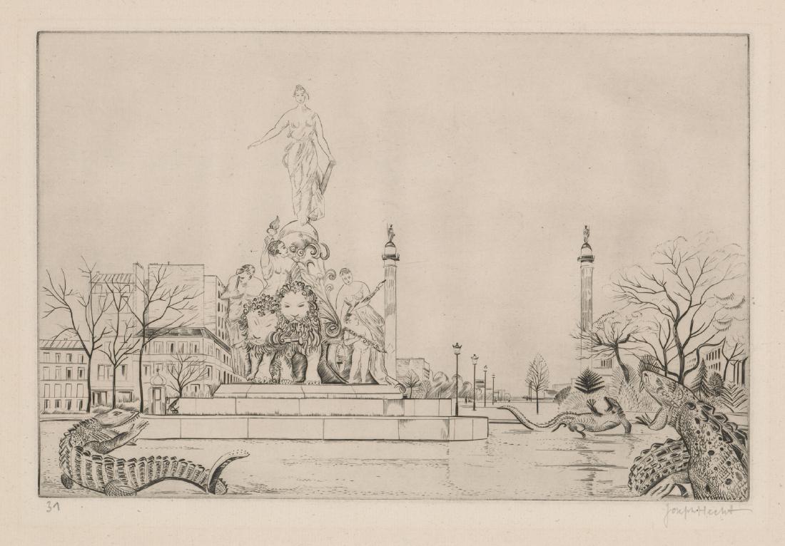 Joseph Hecht Signed Etching (1 of 5)