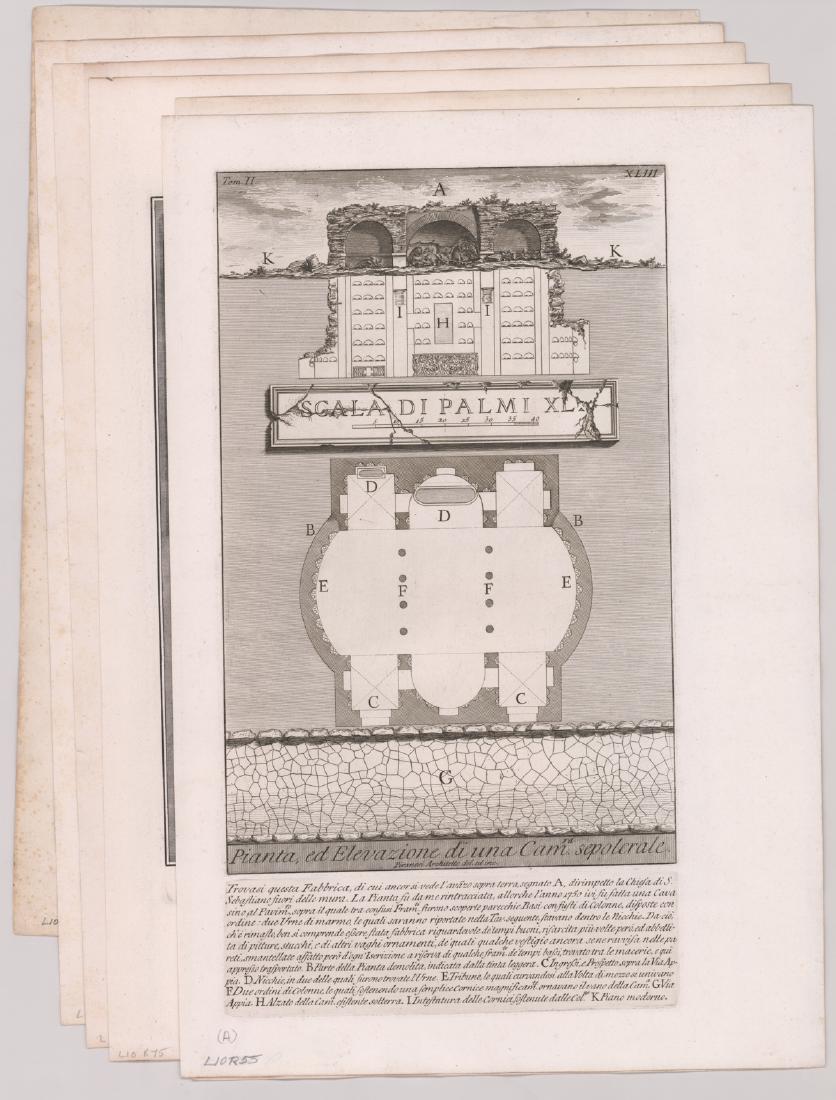 Piranesi Group of Six 18th Century Etchings (1 of 7)