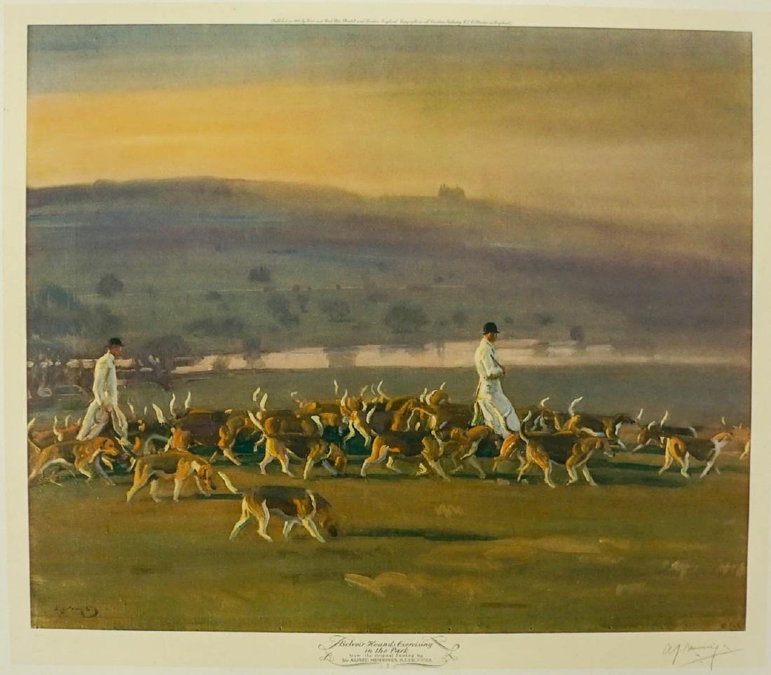Sir Alfred James Munnings Signed Lithograph (1 of 7)