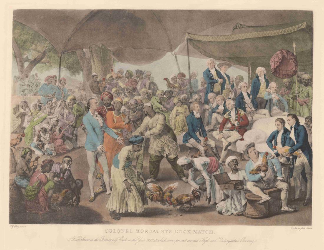 After Johan Zoffany Hand Colored Engraving (1 of 3)