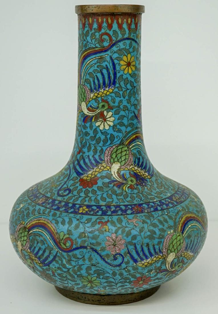 Large Antique Signed Chinese Cloisonne Vase (1 of 7)