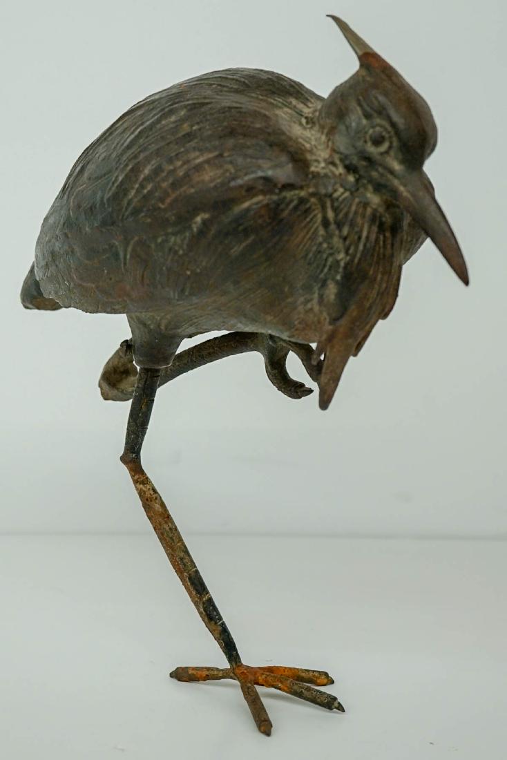 Antique Iron Egret Figure (1 of 6)