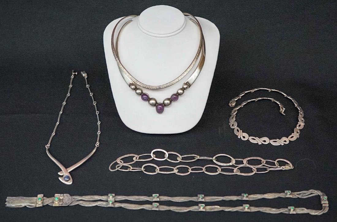 Sterling Mexican & Designer Necklaces (1 of 13)