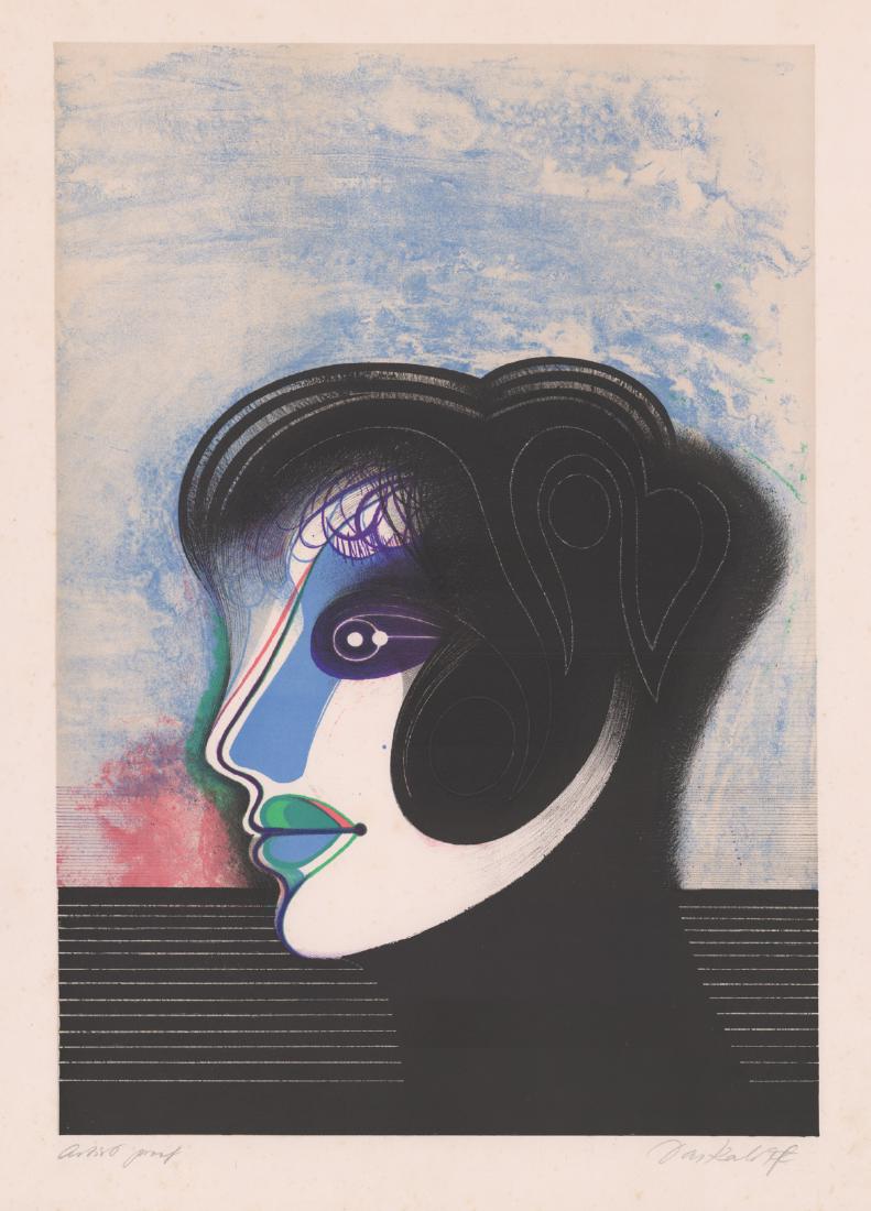 Illegibly Signed Lithograph (1 of 5)