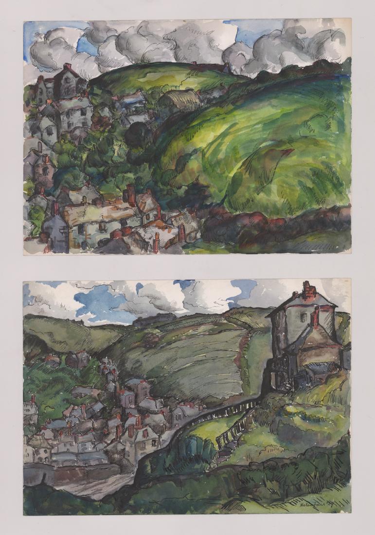 Helen Farr Sloan Set of 2 Original Watercolors (1 of 4)