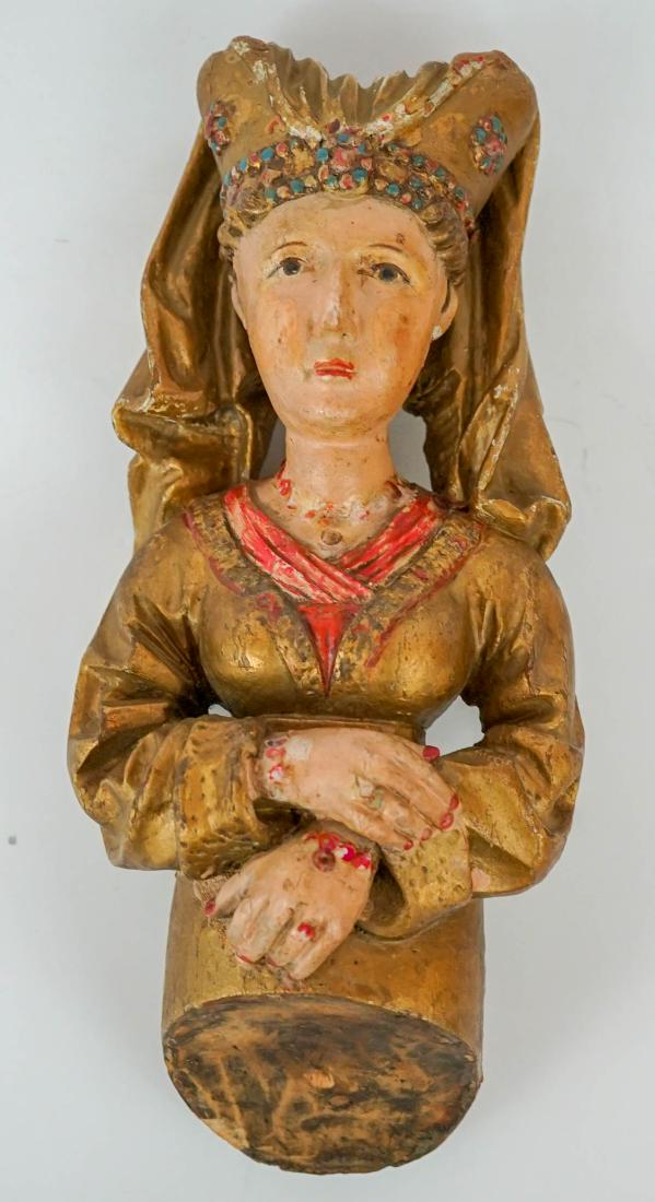 An 18th/19th c. Carved Wood Ship's Figurehead (1 of 7)
