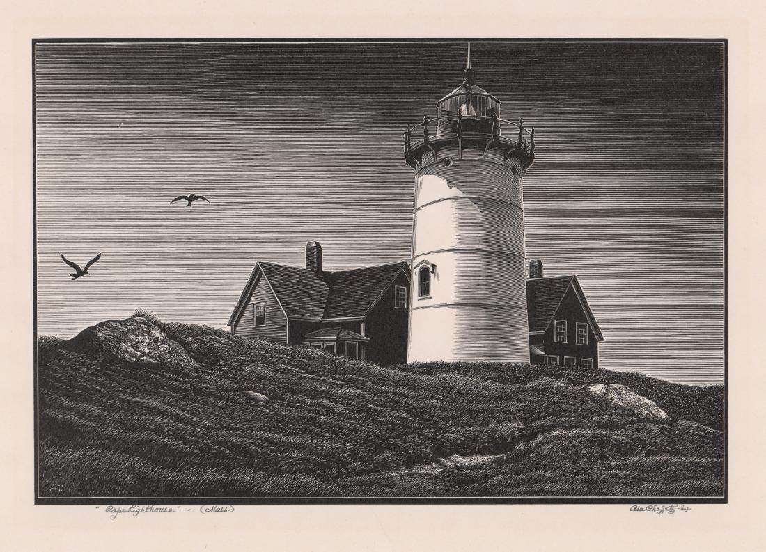 Asa Cheffetz Signed Wood Engraving (1 of 5)