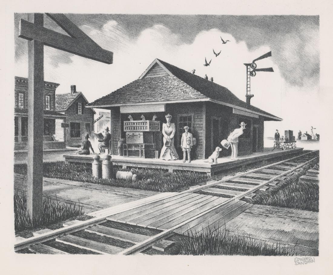 Edward Sanborn Signed Original Lithograph (1 of 3)