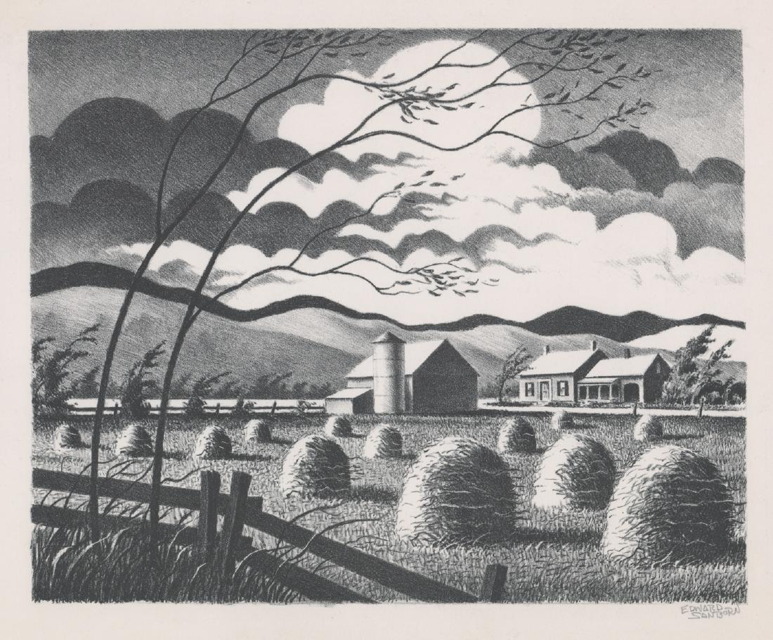 Edward Sanborn Signed Original Lithograph (1 of 4)