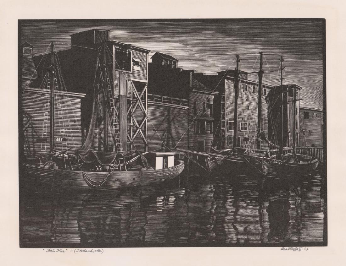 Asa Cheffetz Signed Wood Engraving (1 of 5)