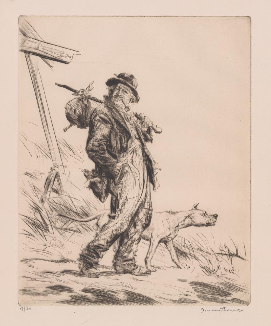 Diana Thorne Signed Etching (1 of 5)