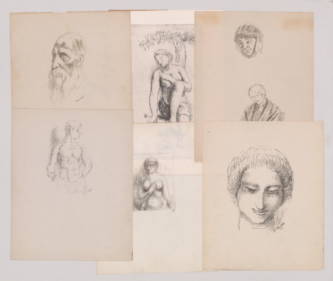Five Kenneth Miller Original Drawings & Studies (1 of 5)