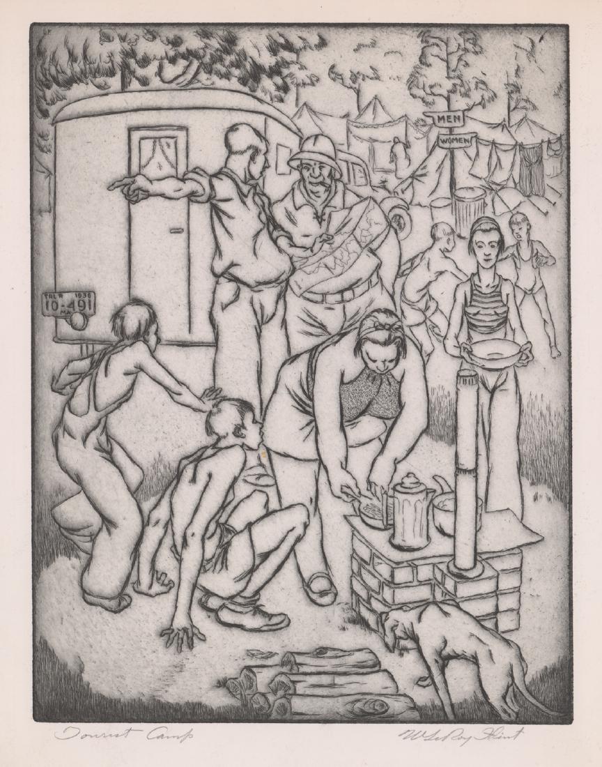 Leroy Walter Flint Signed Etching (1 of 5)