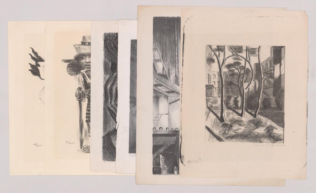 Group of Six WPA Era Lithographs Various Artists (1 of 4)