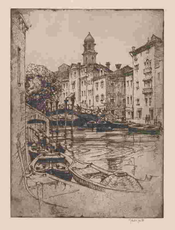 Jules Andre Smith Large Signed Original Etching