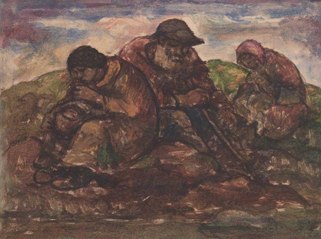 Eugene Higgins Double-Sided Monotype Unsigned (1 of 4)