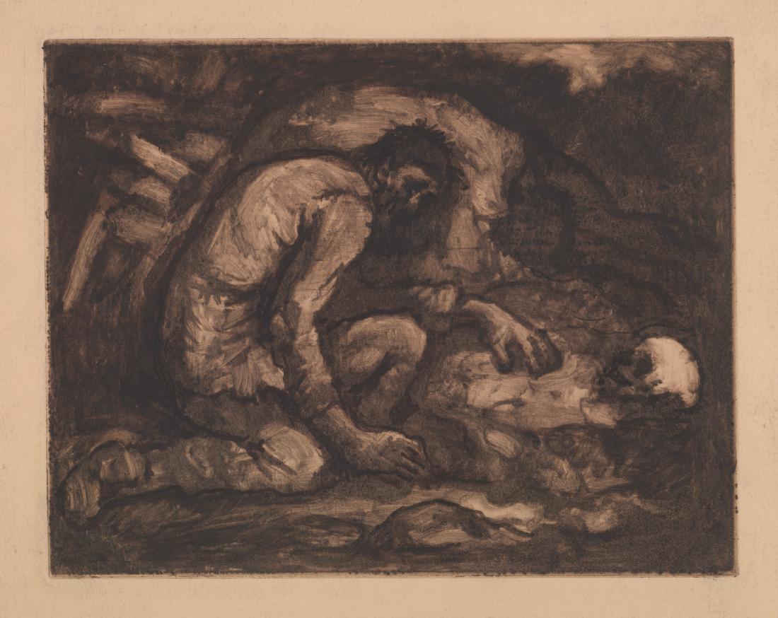 Eugene Higgins Signed (Verso) Monotype (1 of 3)