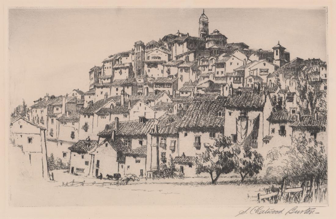 Samuel Chatwood Burton Signed Etching (1 of 4)