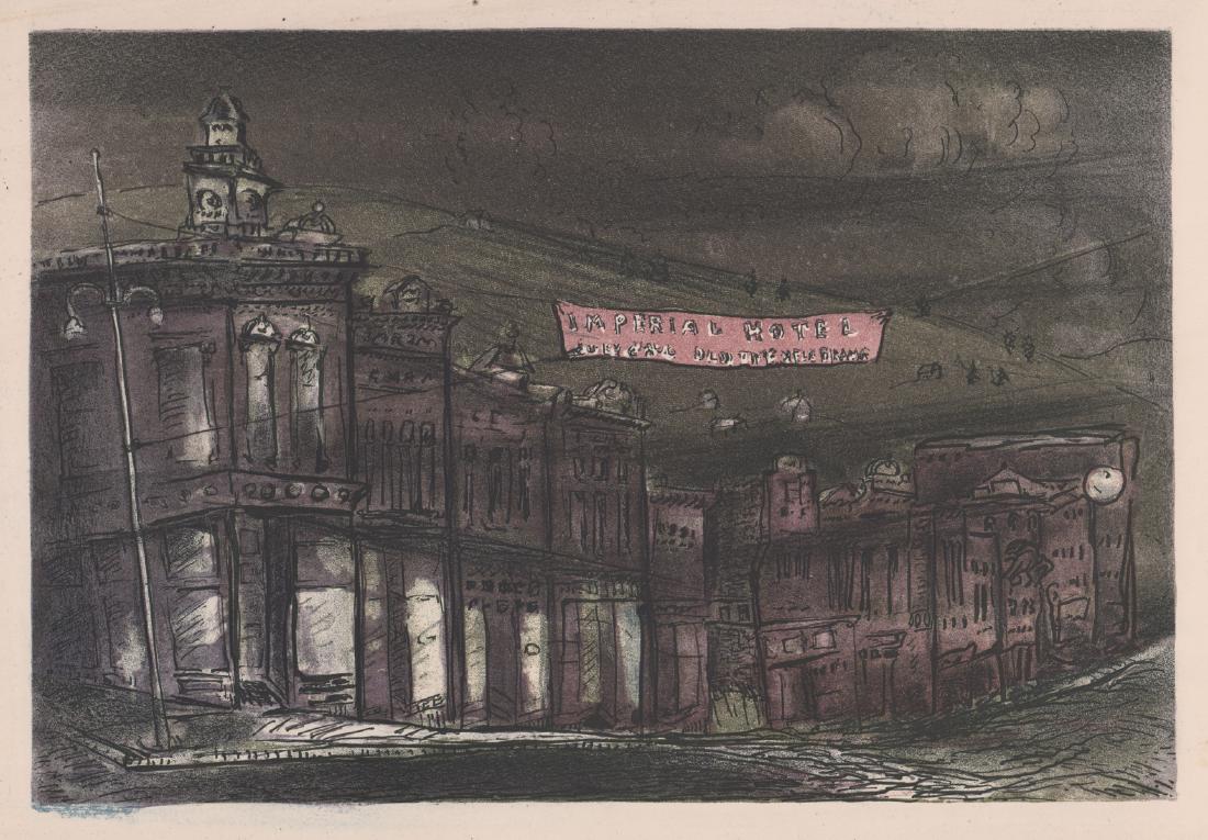 Lawrence Barrett Attributed Lithograph (1 of 4)