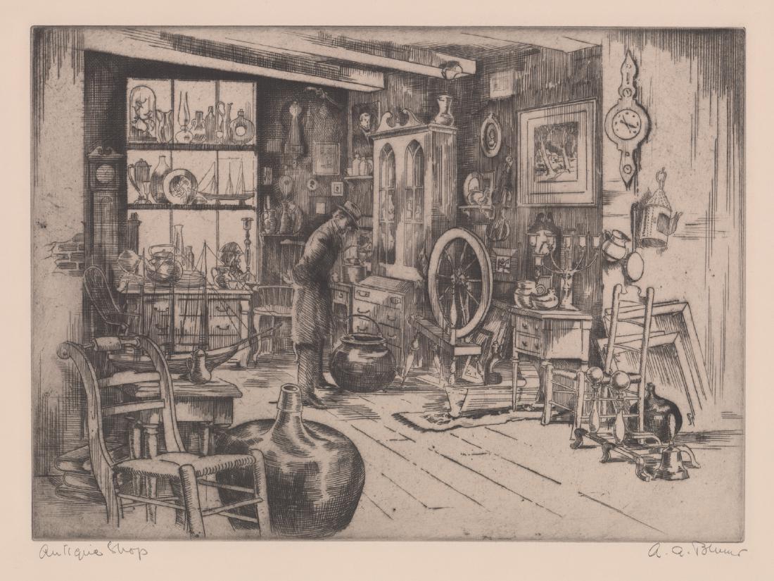 Alexander A. Blum Signed Etching (1 of 4)