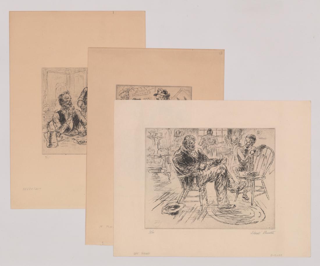 Harold Denison Group of (3) Signed Etchings (1 of 3)