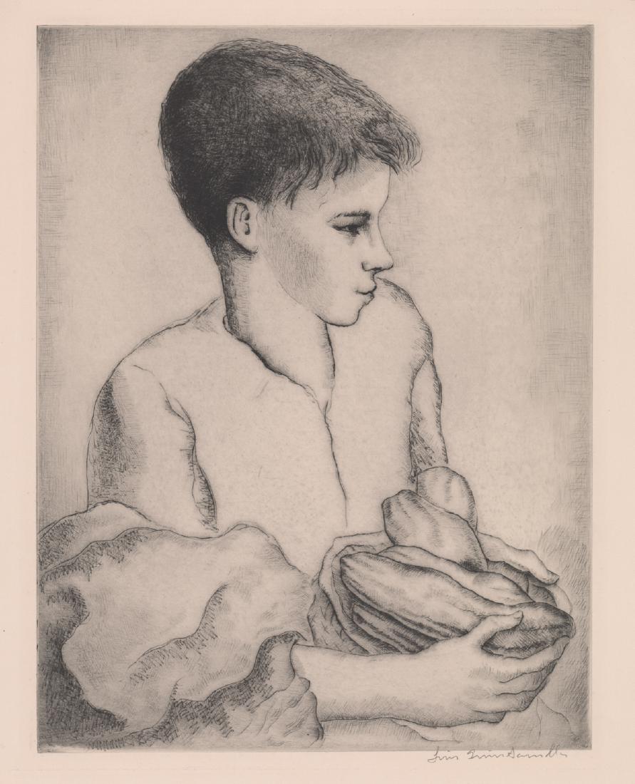 Luis Quintanilla Signed Etching (1 of 4)