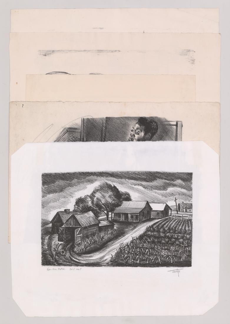 Five WPA Era Lithographs from E/O Ted Wahl (1 of 7)