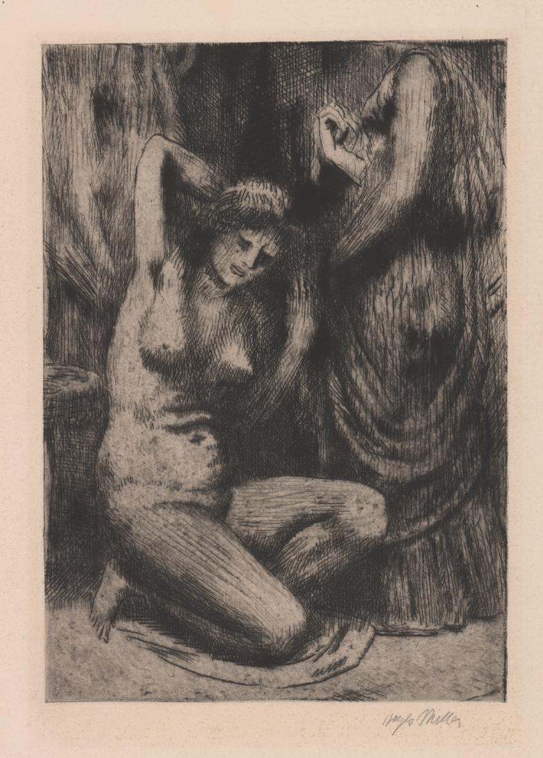 Kenneth Hayes Miller Signed Etching (1 of 4)