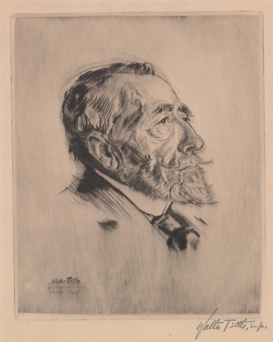 Walter Ernest Tittle Signed Etching (1 of 4)