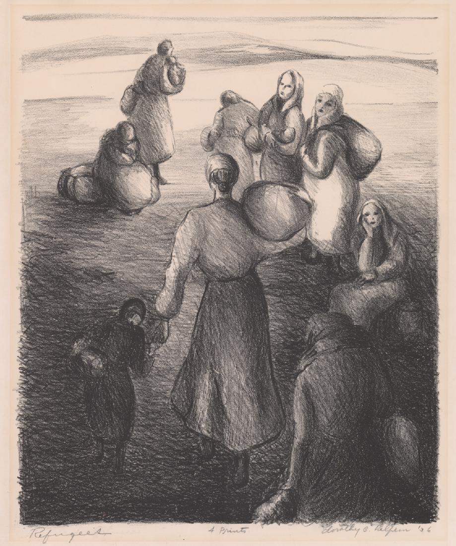 Dorothy C. Halpern WPA Era Signed Lithograph (1 of 4)