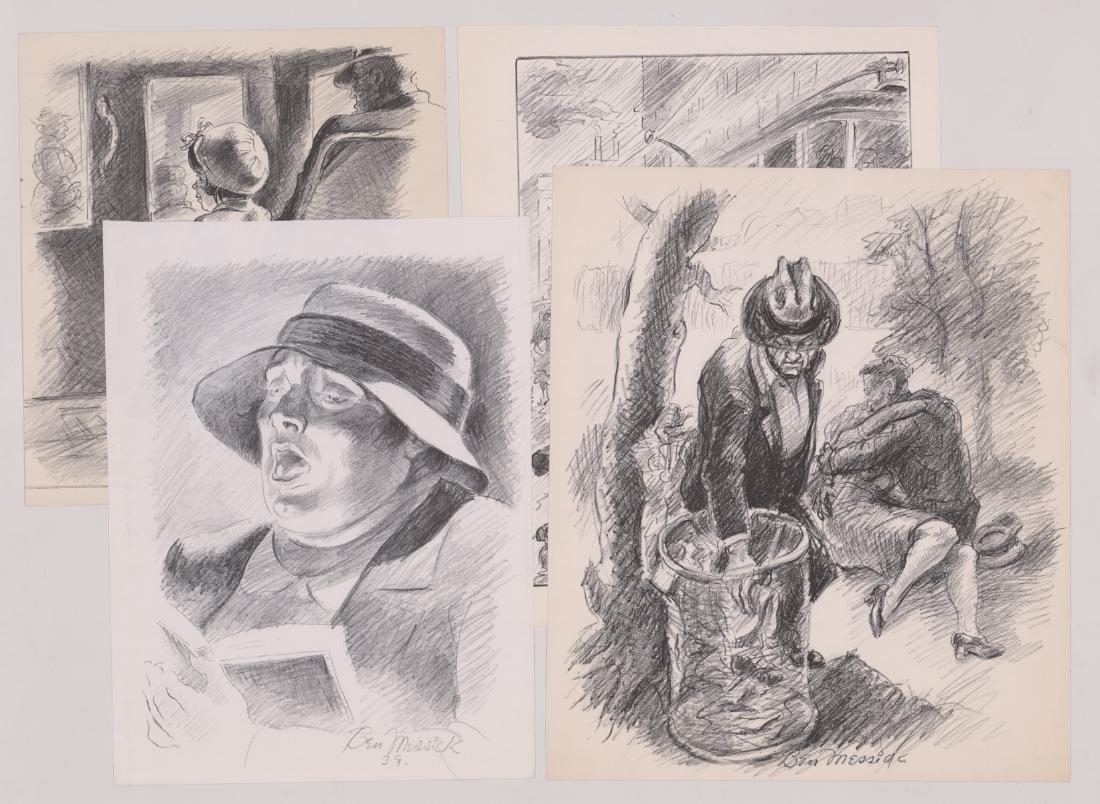 Ben Messick WPA Era (4) Lithographs (1 of 3)