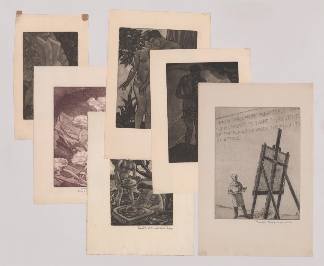 Leslie Henderson (6) Signed Etchings (1 of 3)