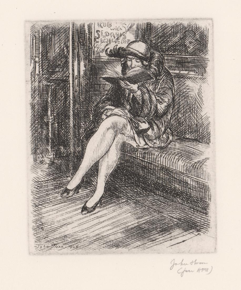 John Sloan Estate Signed Etching (1 of 4)